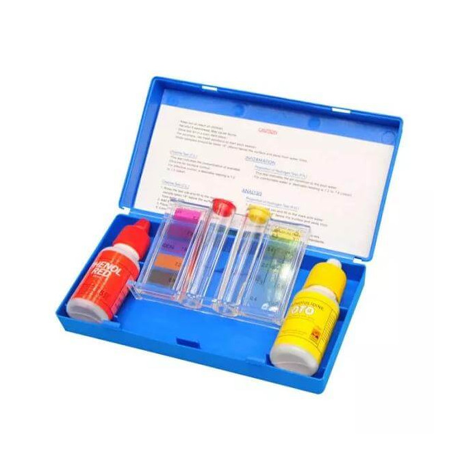 Trousse d'analyse piscine - liquide Chlore/pH