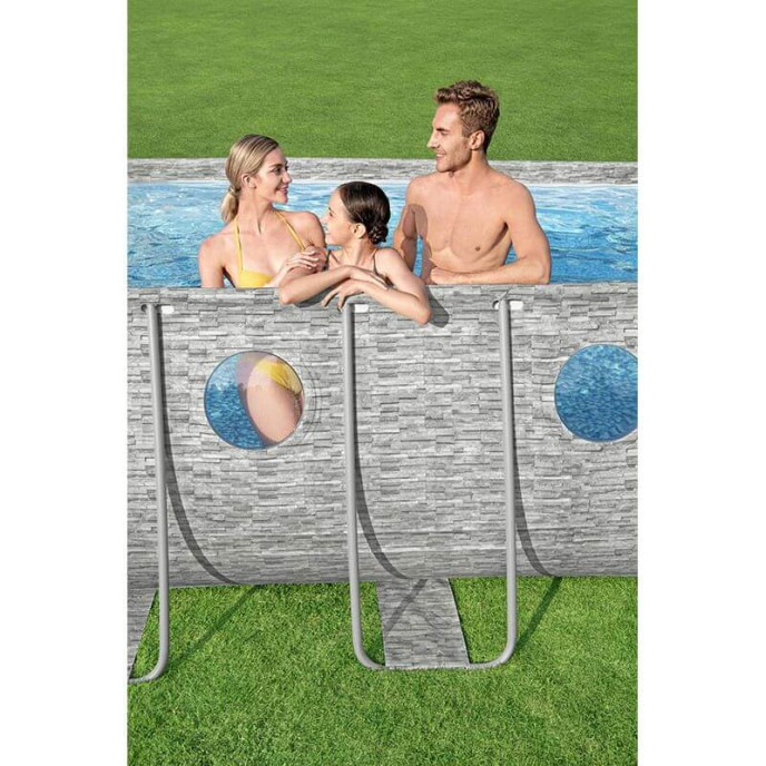 Piscine tubulaire Bestway ovale 5,49 x 2,74 x 1,22 m Power Steel Vista