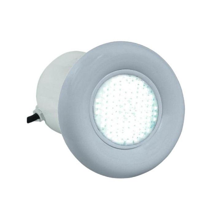 Projecteur LED 252 RVB avec enjoliveur gris clair