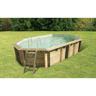 Piscine bois Azura 355 x 490 x H 130 cm