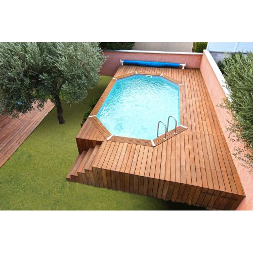 Piscine bois Azura 355 x 490 x H 130 cm