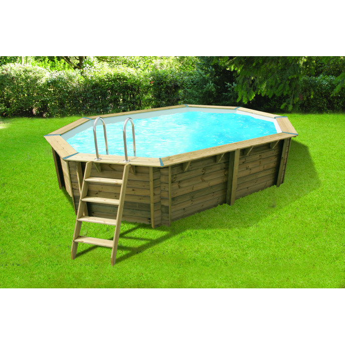 Piscine bois Azura 355 x 490 x H 130 cm