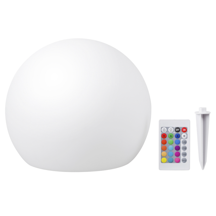 Viitech Boule lumineuse solaire en verre, 1 pièce IP65 étanche en