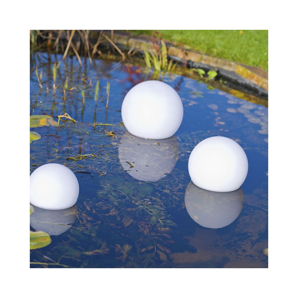 Boule lumineuse piscine solaire flottante BULY40 LED RGBW IP68 étanche