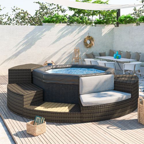 Pack spa semi-rigide Octopus + 5 mobiliers