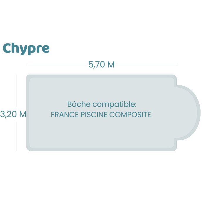 Bâche à barres pour piscine France Piscine Composite