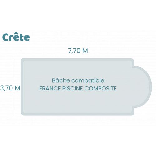 Bâche à barres pour piscine France Piscine Composite