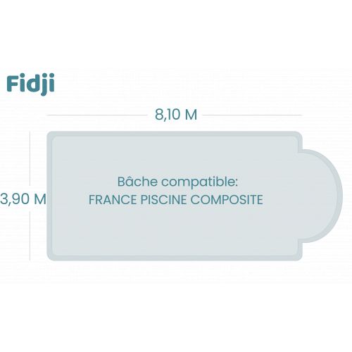 Bâche à barres pour piscine France Piscine Composite