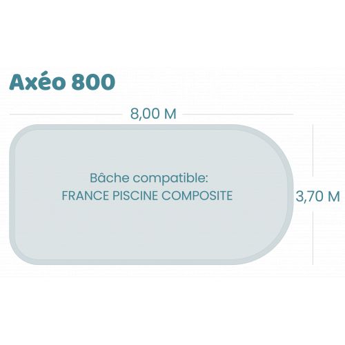 Bâche à barres pour piscine France Piscine Composite