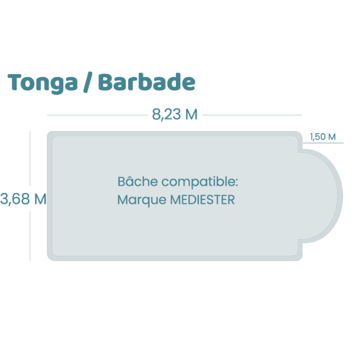 Bâche à barres pour piscine Mediester