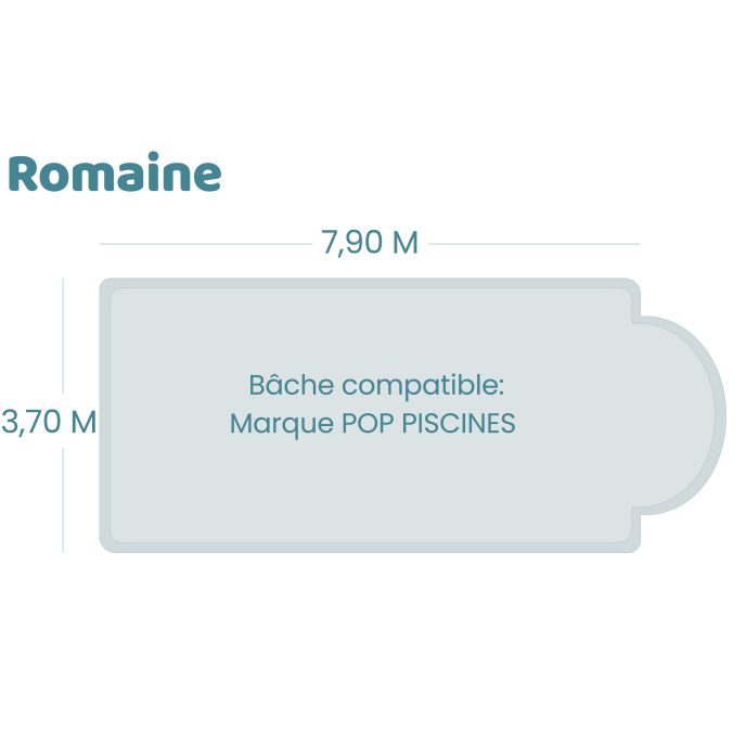 Bâche à barres pour piscine Pop Piscines