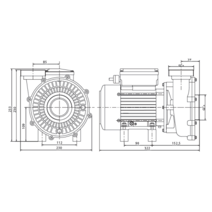 Pompe Solubloc 10 compatible Desjoyaux P18