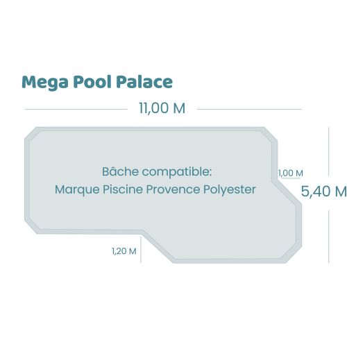 Bâche à barres pour piscine Provence Polyester
