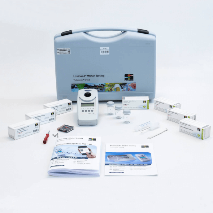 contenu du photomètre MD110 6 en 1