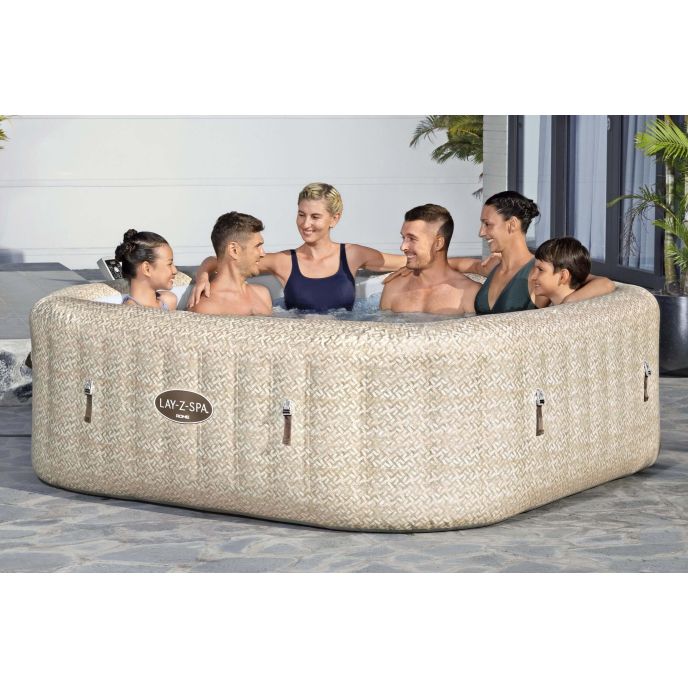 Spa gonflable carré Lay-Z-Spa Rome 5-7 personnes