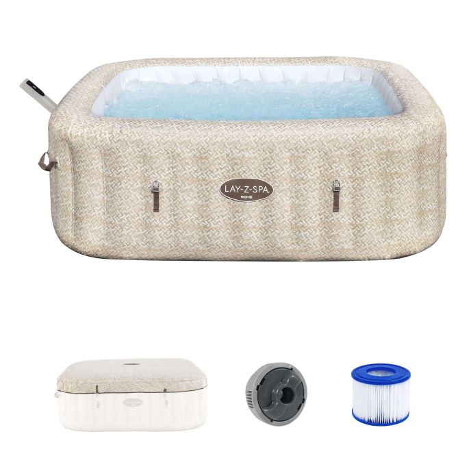 Spa gonflable carré Lay-Z-Spa Rome 5-7 personnes