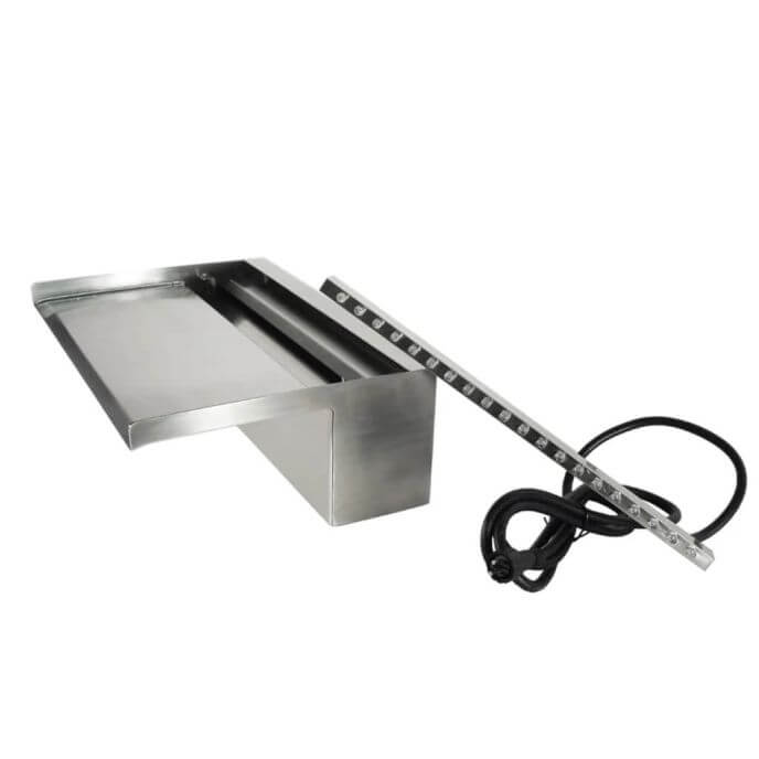 Cascade de piscine en inox - Niagara Wall 30 LED