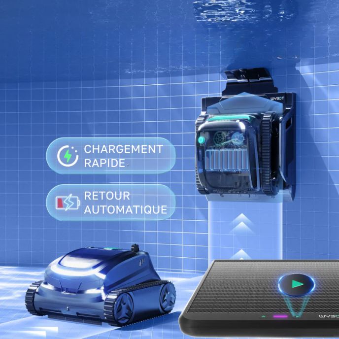 Robot piscine sans fil Wybot S2 Solar Vision