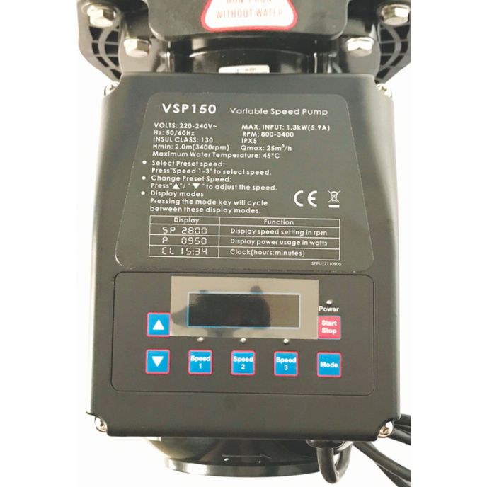 Pompe à vitesse variable Superpower SPV 1,5 CV mono connectée EMAUX