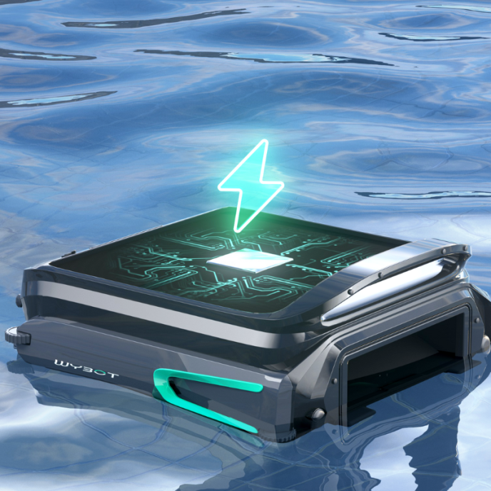 Skimmer flottant connecté Wybot F1 avec recharge solaire