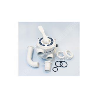 Vanne side multivoies 1"1/2' Classic blanche avec raccords