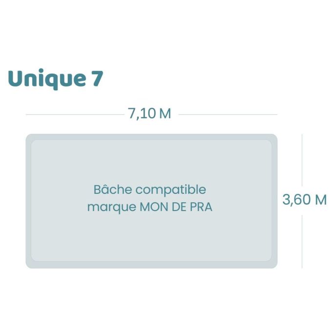 Bâche à barres pour piscine Mon De Pra