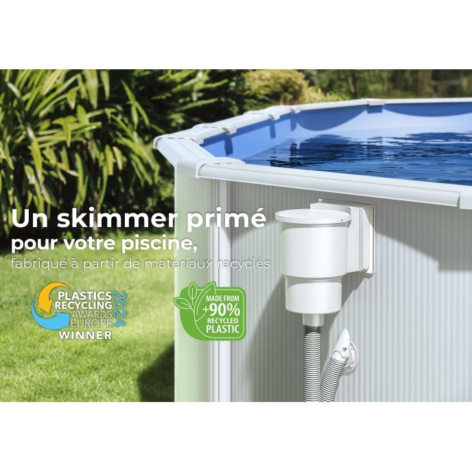 Skimmer pour piscines GRE - 14,6 x 14,1 cm - Blanc