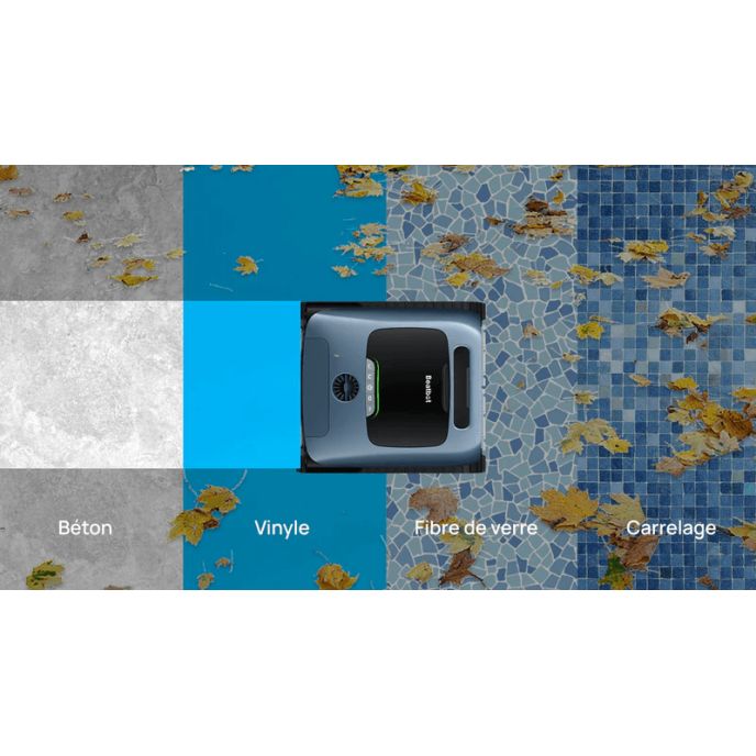 Robot Piscine Sans Fil Beatbot AquaSense 2 Avec Station De Charge - Nettoyage Automatique Du Fond, Des Parois Et De La Ligne D'eau, Pour Tous Types De Piscines