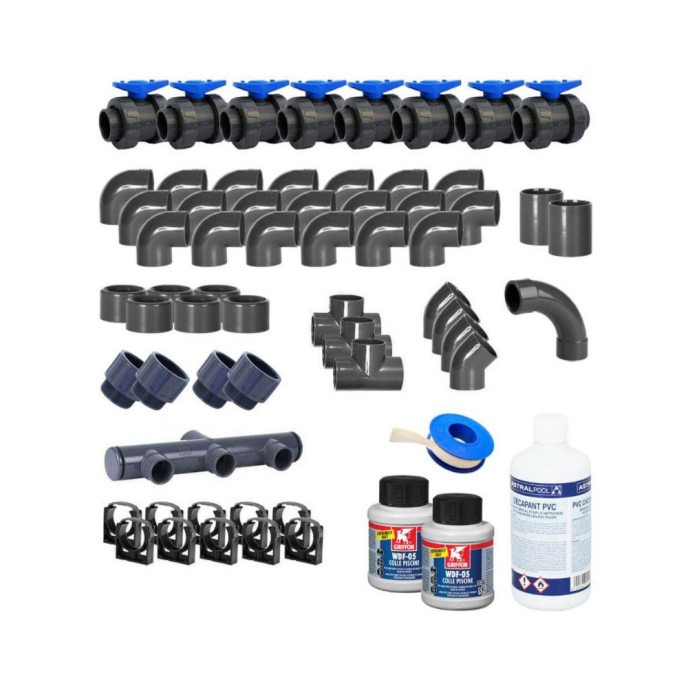Kit plomberie piscine Ø 63 mm