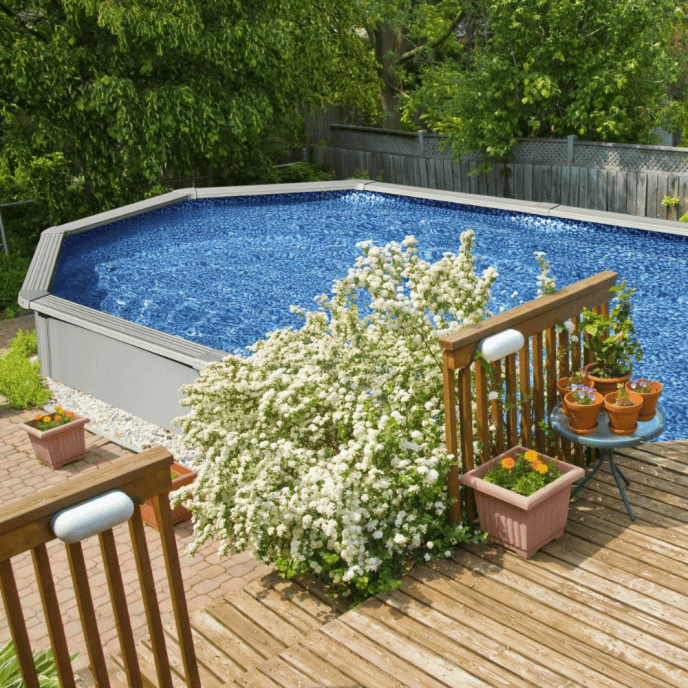 Piscine hors sol parois acier ovale Hydrium 5,00 x 3,66 x 1,22 m