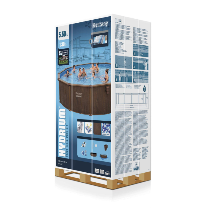 Piscine hors sol ronde Hydrium pack