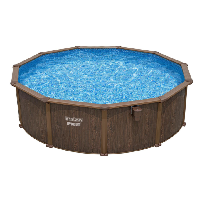 Piscine hors sol parois acier ronde Hydrium