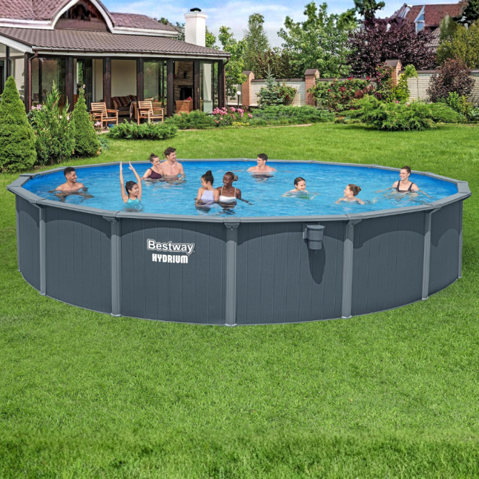 Piscine hors sol acier ronde