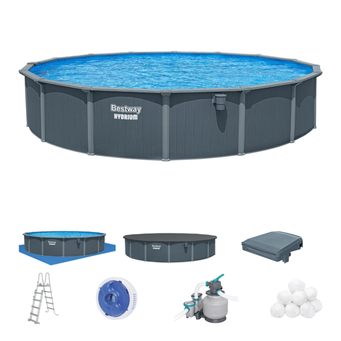 Piscine hors sol acier ronde Bestway Hydrium™ - Ø 732 x H 132 cm pack