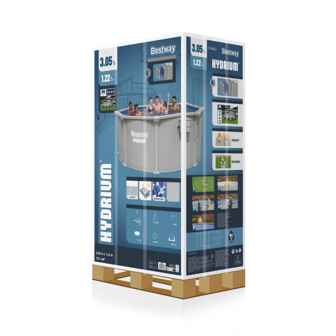 Piscine hors sol acier ronde Hydrium™ - Ø 305 x H 122 cm pack