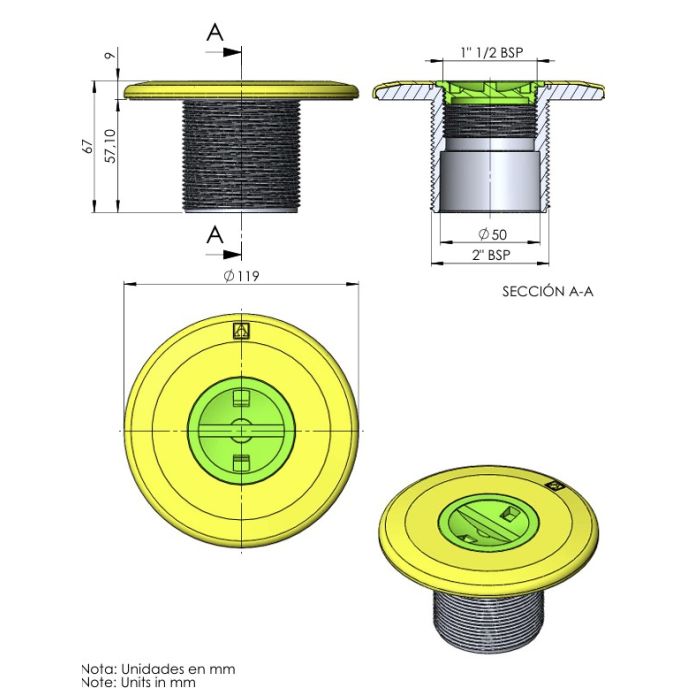 Prise balai Prestige (béton)
