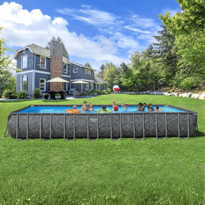 Piscine hors sol rectangulaire APX 365 - 956 x 488 x 132 cm