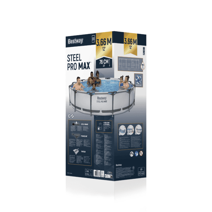 Piscine hors sol Steel Pro Max - Ø 366 x H 76 cm