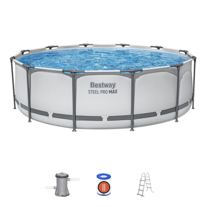Piscine tubulaire rond Steel Pro Max - Ø 366 x H 100 cm