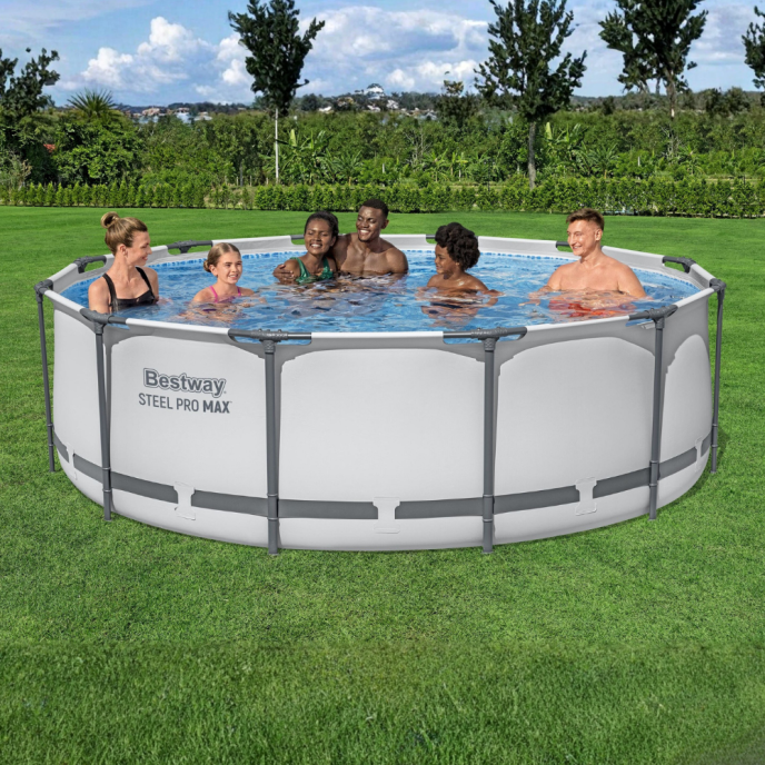 Piscine tubulaire rond Steel Pro Max - Ø 366 x H 100 cm