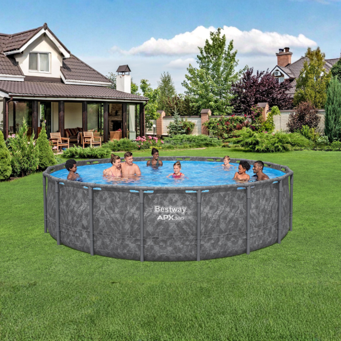 Piscine hors sol ronde APX 365 - Ø 549 x H 132 cm