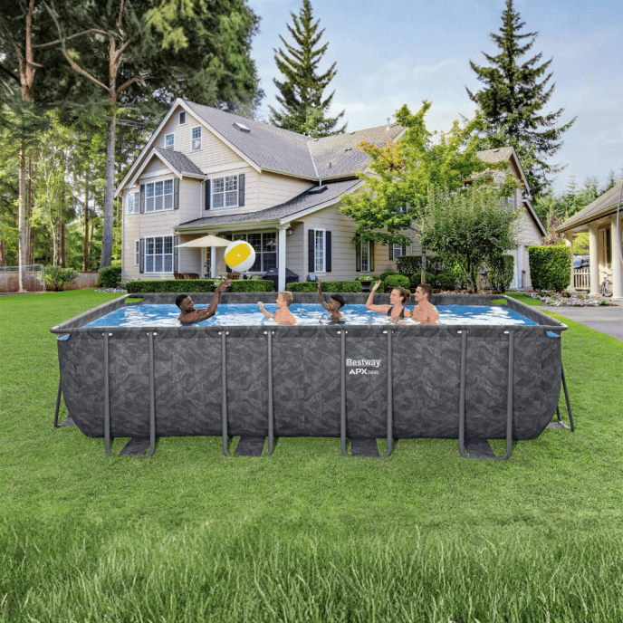 Piscine hors sol rectangulaire APX 365 - 549 x 274 x H 132 cm