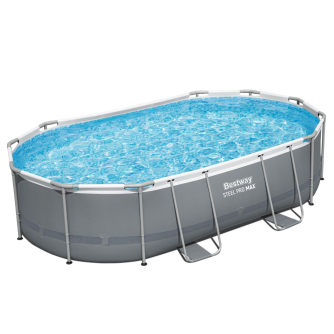 Piscine tubulaire ovale Power Steel - 488 x 305 x 107 cm