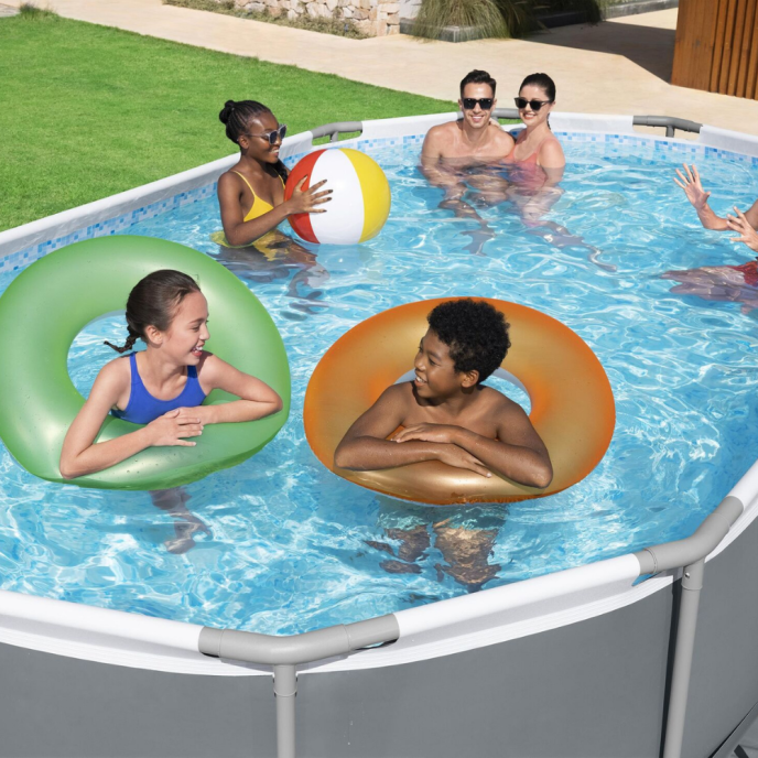 Piscine tubulaire ovale Power Steel - 488 x 305 x 107 cm