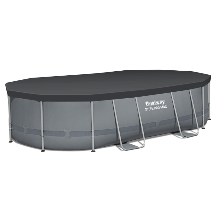Piscine tubulaire ovale Power Steel - 488 x 305 x H 107 cm