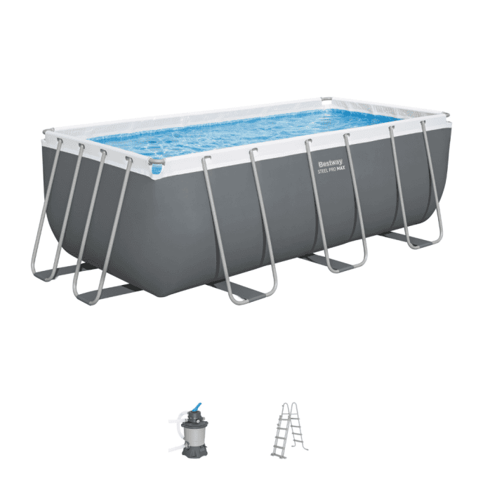 Piscine hors sol tubulaire Steel Pro Max - 412 x 201 x H 122 cm
