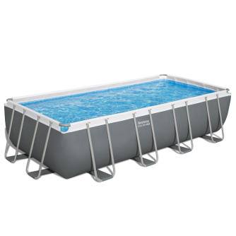 Piscine tubulaire rectangulaire Power Steel - 549 x 274 x H 122 cm (+Filtre à sable)