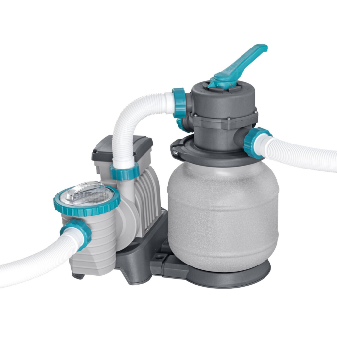 Piscine tubulaire rectangulaire Power Steel - 549 x 274 x H 122 cm (+Filtre à sable)