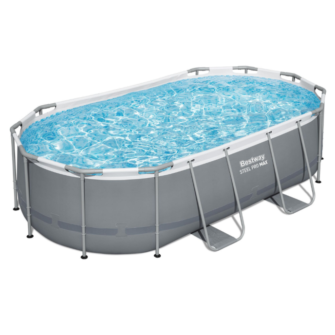 Piscine tubulaire ovale Power Steel - 427 x 250 x H 100 cm