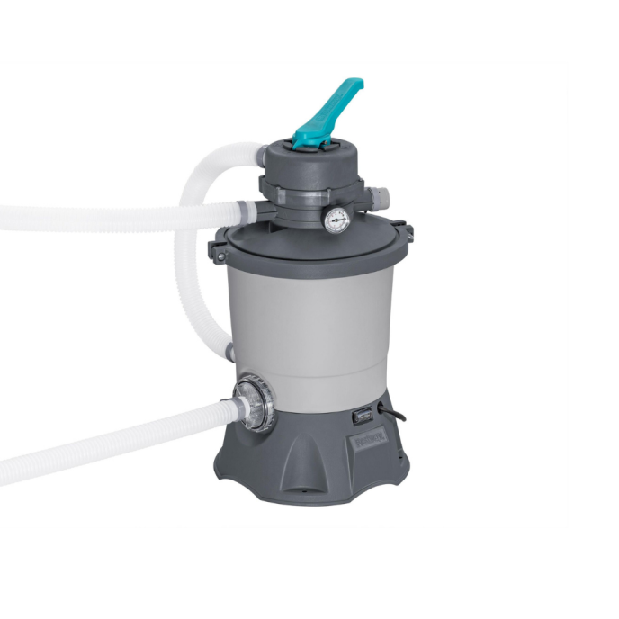 Piscine tubulaire rectangulaire Power Steel - 488 x 244 x 122 cm (+Filtre à sable)